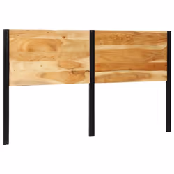 vidaXL Headboard 100 cm Solid Wood Mango and Iron bed headboard - Solid acacia wood, 180 cm