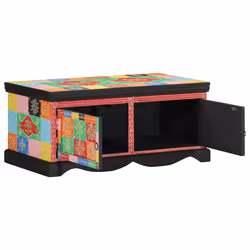 vidaXL Coffee Table Multicolour 90x50x40 cm Solid Wood Mango side table