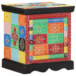 vidaXL Bedside Cabinet Multicolour 40x35x45 cm Solid Wood Mango bedside table