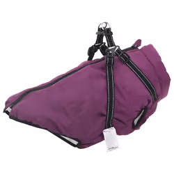vidaXL Dog Coat with Harness Waterproof Reflective Dog Winter Coat Dog Jacket - purple, 3xl