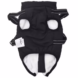vidaXL Dog Coat with Harness Waterproof Reflective Dog Winter Coat Dog Jacket - black, s - Additional view 4