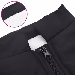 vidaXL Dog Coat with Harness Waterproof Reflective Dog Winter Coat Dog Jacket - black, l - Additional view 6