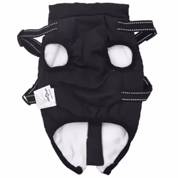 vidaXL Dog Coat with Harness Waterproof Reflective Dog Winter Coat Dog Jacket - black, xl - Additional view 4