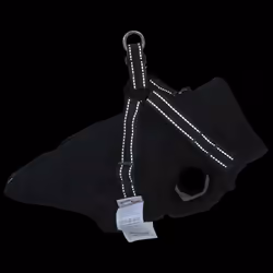 vidaXL Dog Coat with Harness Waterproof Reflective Dog Winter Coat Dog Jacket - black, xl - Additional view 5