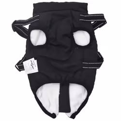 vidaXL Dog Coat with Harness Waterproof Reflective Dog Winter Coat Dog Jacket - black, 2xl - Additional view 4
