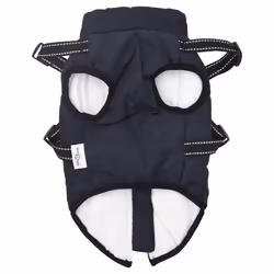 vidaXL Dog Coat with Harness Waterproof Reflective Dog Winter Coat Dog Jacket - navy blue, l - Additional view 4