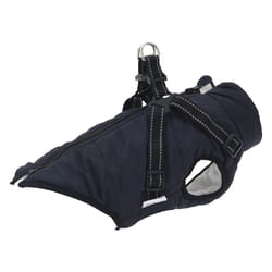 vidaXL Dog Coat with Harness Waterproof Reflective Dog Winter Coat Dog Jacket - navy blue, 2xl