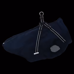 vidaXL Dog Coat with Harness Waterproof Reflective Dog Winter Coat Dog Jacket - navy blue, 3xl - Additional view 5