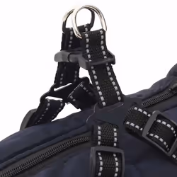 vidaXL Dog Coat with Harness Waterproof Reflective Dog Winter Coat Dog Jacket - navy blue, 3xl - Additional view 8