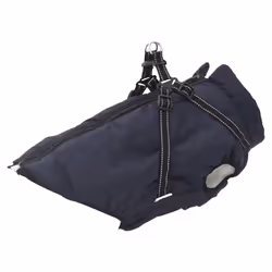vidaXL Dog Coat with Harness Waterproof Reflective Dog Winter Coat Dog Jacket - navy blue, 4xl