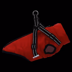 vidaXL Dog Coat with Harness Waterproof Reflective Dog Winter Coat Dog Jacket - red, s - Additional view 5