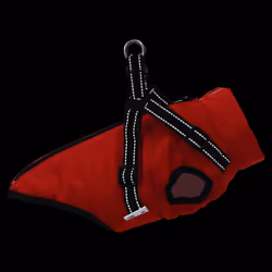 vidaXL Dog Coat with Harness Waterproof Reflective Dog Winter Coat Dog Jacket - red, m - Additional view 5