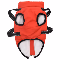 vidaXL Dog Coat with Harness Waterproof Reflective Dog Winter Coat Dog Jacket - red, l - Additional view 4