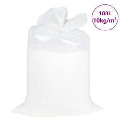 ) vidaXL EPS Beads Expanded Polystyrene Bead EPS Pearl EPS Bean Bag Filler White - 100l (10 kg/cubic metres
