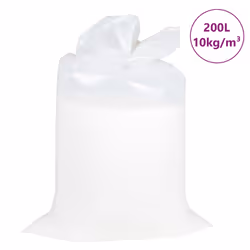 ) vidaXL EPS Beads Expanded Polystyrene Bead EPS Pearl EPS Bean Bag Filler White - 200l (10 kg/cubic metres