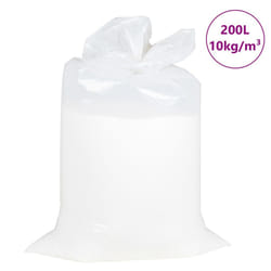 ) vidaXL EPS Beads Expanded Polystyrene Bead EPS Pearl EPS Bean Bag Filler White - 200l (10 kg/cubic metres