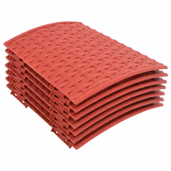 vidaXL Christmas Tree Skirt Xmas Christmas Tree Base Basket Cover Plastic - red, 56 x 23 cm