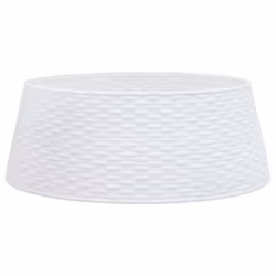 vidaXL Christmas Tree Skirt Xmas Christmas Tree Base Basket Cover Plastic - white, 65 x 23 cm