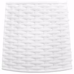 vidaXL Christmas Tree Skirt Xmas Christmas Tree Base Basket Cover Plastic - white, 65 x 23 cm - Additional view 4