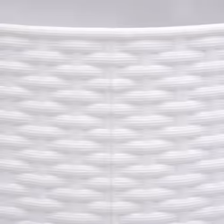 vidaXL Christmas Tree Skirt Xmas Christmas Tree Base Basket Cover Plastic - white, 65 x 23 cm - Additional view 6