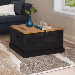 VidaXL 4018408 storage box Metal, Pine Black - Additional view 2