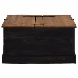 VidaXL 4018408 storage box Metal, Pine Black - Additional view 4