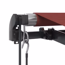 vidaXL Retractable Awning Canopy Outdoor Awning Folding Arm with Wind Sensor - burgundy, 400 x 300 cm - Additional view 6