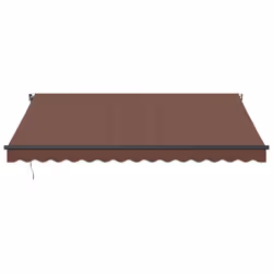 vidaXL Automatic Retractable Awning Patio Canopy Outdoor Awning Folding Arm - brown, 400 x 300 cm - Additional view 2