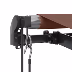 vidaXL Automatic Retractable Awning Patio Canopy Outdoor Awning Folding Arm - brown, 600 x 300 cm - Additional view 5