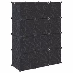 vidaXL Storage Cube Organiser with 12 Cubes and Hanging Rods PP - Additional view 6