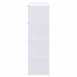 vidaXL Storage Cube Organiser with 12 Cubes and Hanging Rods PP - Additional view 5