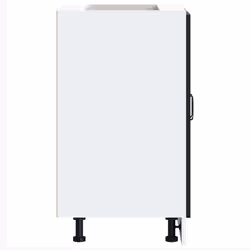 vidaXL Sink Base Cabinet Kalmar Black 60x46x81.5 cm Engineered Wood - Additional view 5