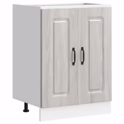 vidaXL Sink Base Cabinet Kalmar Grey Sonoma 60x46x81.5 cm Engineered Wood