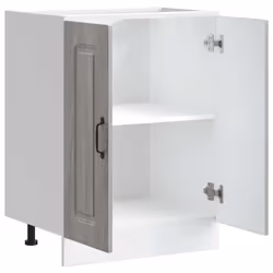 vidaXL Sink Base Cabinet Kalmar Grey Sonoma 60x46x81.5 cm Engineered Wood - Additional view 4