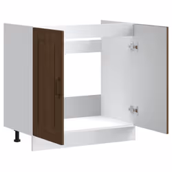 vidaXL Sink Base Cabinet Kalmar Brown Oak 80x46x81.5 cm Engineered Wood - Additional view 4