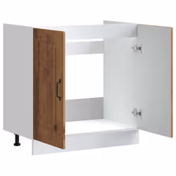 vidaXL Sink Base Cabinet Kalmar Old Wood 80x46x81.5 cm Engineered Wood - Additional view 4