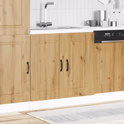 vidaXL Sink Base Cabinet Kalmar Artisan Oak 80x46x81.5 cm Engineered Wood