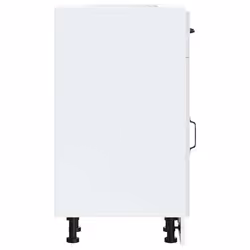 vidaXL Kitchen Base Cabinet Kalmar High Gloss White Engineered Wood - Additional view 5