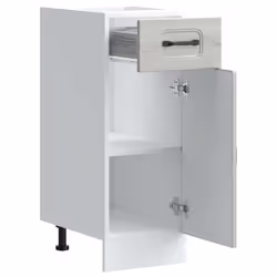 vidaXL Oven CabinetsÂ Kitchen Cabinet Oven Unit 2 pcs Lucca Engineered Wood - grey sonoma, 1 pcs - Additional view 4