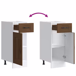 vidaXL Kitchen Base Cabinet Kalmar Brown Oak Engineered Wood sink base cabinet - Additional view 7