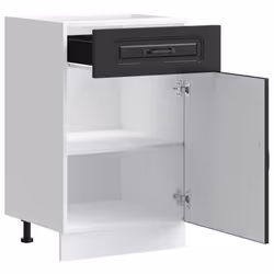 vidaXL Kitchen Base Cabinet Kalmar Black Engineered Wood sink base cabinet - Additional view 4