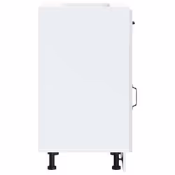 vidaXL Kitchen Base Cabinet Kalmar High Gloss White Engineered Wood - Additional view 5