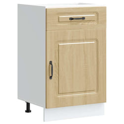 vidaXL Oven CabinetsÂ Kitchen Cabinet Oven Unit 2 pcs Lucca Engineered Wood - sonoma oak, 1 pcs