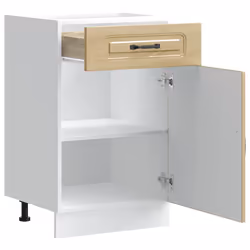 vidaXL Oven CabinetsÂ Kitchen Cabinet Oven Unit 2 pcs Lucca Engineered Wood - sonoma oak, 1 pcs - Additional view 4