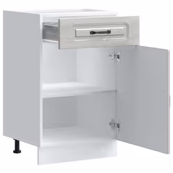 vidaXL Kitchen Base Cabinet Kalmar Grey Sonoma Engineered Wood - Additional view 4