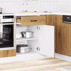 vidaXL Kitchen Base Cabinet Kalmar Artisan Oak Engineered Wood - Additional view 2