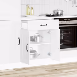 60 cm) vidaXL Oven CabinetsÂ Kitchen Cabinet Oven Unit 2 pcs Lucca Engineered Wood - kitchen base cabinet (2 doors 1 drawer