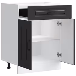vidaXL Kitchen Base Cabinet Kalmar Black Engineered Wood sink base cabinet - Additional view 4