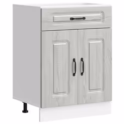 vidaXL Kitchen Base Cabinet Kalmar Grey Sonoma Engineered Wood