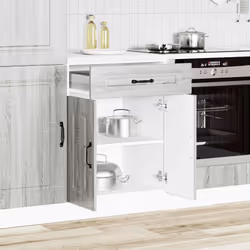 vidaXL Kitchen Base Cabinet Kalmar Grey Sonoma Engineered Wood